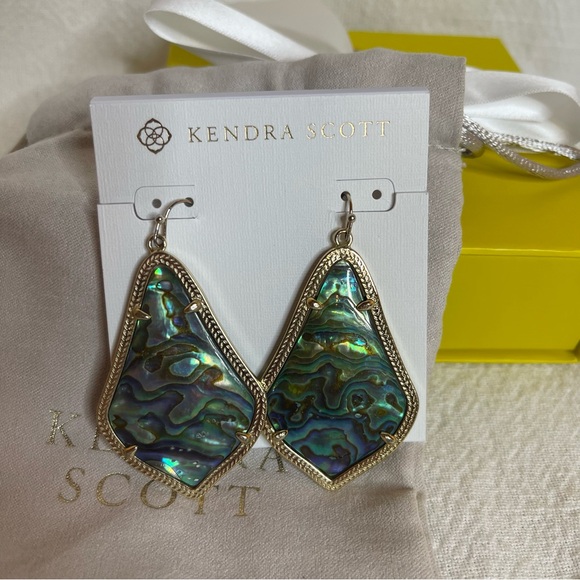 Kendra Scott Abalone Shell Earrings & Necklace Set - Picture 2 of 7